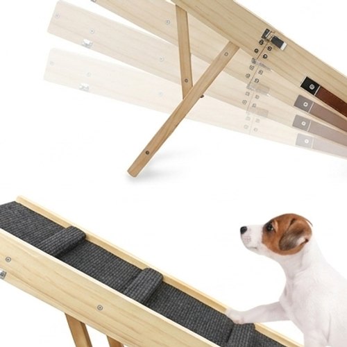 Gros plan sur le mécanisme de pliage en bois